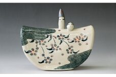 23-39　網田蒼土窯　【1点限り】半月雛【熊本県伝統的工芸品】