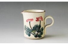 23-43　網田蒼土窯　【1点限り】草木捺彩陶クリーマー【熊本県伝統的工芸品】