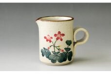 23-44　網田蒼土窯　【1点限り】草木捺彩陶クリーマー 【熊本県伝統的工芸品】
