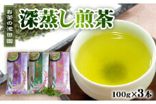 56-21　新茶! お茶の池田園　　深蒸し煎茶100g×3本