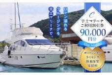 124-3　【海の駅・宇土マリーナ】ボートレンタル・ライセンス・陸地保管・係留料ご利用割引券 C