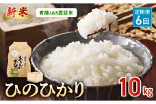 T6-15-552_2　先行予約【定期便6回】＼☆新米☆／那須自然農園　有機JAS認証米「ひのひかり」玄米10kg　