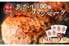 117-48　オアシス九州　熊本県産あか牛ハンバーグ150ｇ×5個