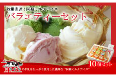 三ツ星受賞の牛乳を使用！<阿蘇ミルクアイスバラエティー全4種！10個セット> ふるさとセット 130ml×10個 牧場アイスならではの濃厚さ♪ ミシュラン 受賞 阿蘇の牧場直送！牛乳 ASOMILK 手作り 阿部牧場 人気 搾りたて ミルク いちご 桑の葉 ヨーグルト こだわり 濃厚 お取り寄せ スイーツ 冷凍 贈り物 ギフト 贈答用 お祝い 熊本県 阿蘇市 熊本