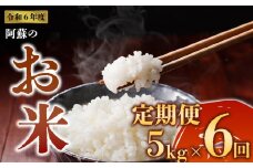 令和6年度　阿蘇の美味しいお米定期便　5kg×6回（隔月） 