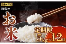 令和6年度 阿蘇の美味しいお米定期便 5kg×12回（毎月）