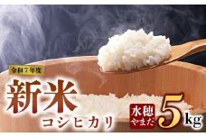 【予約】　新米 令和7年産　コシヒカリ 5kg　水穂やまだ　グランプリ獲得 お米 米 人気 美味しい 弾力 粘り 食感 湧水 熊本 阿蘇