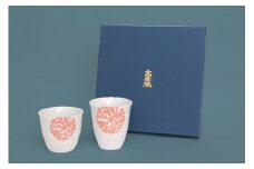 S026-006_天草 高浜焼フリーカップ 大・小セット(赤)