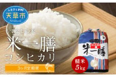 S050-T03_【3ヶ月定期便】コシヒカリ 精米 5kg