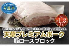 S058-023_天草プレミアムポーク 豚ロース ブロック 約1.3kg