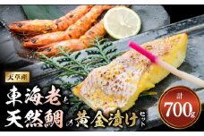 S011-020_【天草産】 車海老と天然鯛の黄金漬けセット