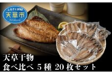 S078-001_ふるさと納税限定 天草干物食べ比べ 5種 20枚セット