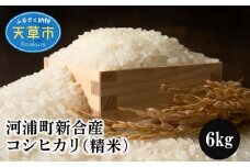 S112-005_〈2025年産〉河浦町新合産　コシヒカリ　精米　6kg（3kg×2）