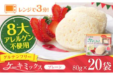 グルテンフリー ケーキミックス プレーン 80g×20袋 計1.6kg【熊本製粉 株式会社】 [AYBU006]