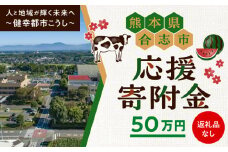 【応援寄附金】熊本県合志市 1口 50万円 返礼品なしのご寄附　【合志市役所】 [AYBZ004]