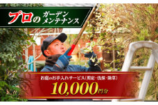 お庭のお手入れサービス（剪定・伐採・除草）10,000円分【堀造園】 [AYCY001]