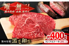 熊本県産 『原田畜産』 黒毛和牛 ランプ ステーキ 計約400g（約200g×2パック） 牛肉 牛【有限会社 九州食肉産業】黒毛 和牛 国産 ランプステーキ お肉 肉 熊本県 熊本 合志 合志市 [AYCN087]