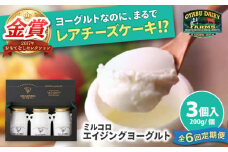 【全6回定期便】オオヤブデイリーファーム ミルコロ エイジングヨーグルト 200g×3個【株式会社 オオヤブデイリーファーム】 [AYAE003]