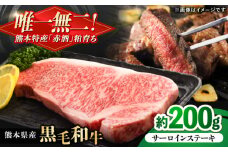 熊本県産 『原田畜産』 黒毛和牛 サーロイン ステーキ 約200g 牛肉 牛【有限会社 九州食肉産業】 黒毛 和牛 国産 サーロインステーキ お肉 肉 熊本県 熊本 合志 合志市 [AYCN048]