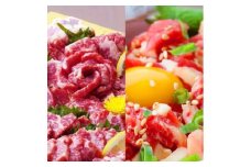 熊本 馬刺し 霜降り (大トロ) 約300g+ 馬肉 ユッケ 約300g 合計約600g セット【くまもと食彩の力】 冷凍 ヘルシー おつまみ たれ 馬 肉 馬肉 桜肉 小分け 個包装 便利 熊本県 [AYAN010]