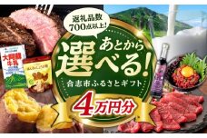 【あとから選べる！】合志市 ふるさとギフト 4万円分　【合志市役所】 [AYBZ008]