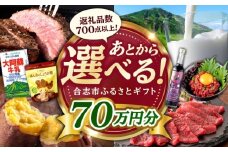 【あとから選べる！】合志市 ふるさとギフト 70万円分　【合志市役所】 [AYBZ017]