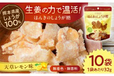 ほんきのしょうが糖 天草レモン味 32g×10袋【ジンジベル】 [AYAD014]