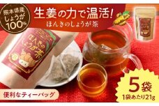 ほんきのしょうが茶 ５袋セット【ジンジベル】 [AYAD023]