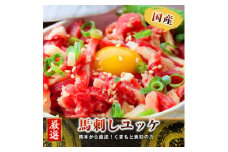 熊本直送　馬刺し　大トロ200g+ユッケ200g　合計400g(美里町)【1383863】