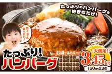 ハンバーグ 大容量！たっぷり 23個 入り 《60日以内に出荷予定(土日祝除く)》冷凍 大容量 23個 あか牛 国産 肉 牛肉 豚肉 鶏肉 クール便 温めるだけ 小分け 簡単 調理 特製 惣菜 デミグラスソース 湯煎 人気 子供 熊本県 玉東町