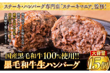 ハンバーグ 黒毛和牛100% 生ハンバーグ 専門店監修 《30日以内に出荷予定(土日祝除く)》140g×15個入 合計2100g 2kg以上 黒毛和牛冷凍 牛肉 牛 冷凍食品 冷凍 冷凍ハンバーグ ビーフ ふるさと納税  黒毛和牛生ハンバーグ 生ハンバーグ 黒生ハンバーグ