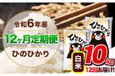 【12ヶ月定期便】令和6年産 定期便 ひのひかり 10kg 《申込み翌月から発送》令和6年産 熊本県産 ふるさと納税 白米 精米 ひの 米 こめ ふるさとのうぜい ヒノヒカリ コメ 熊本米 ひのもり