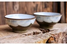 まもる窯 籾釉刷毛目（はけめ）飯椀２個組
