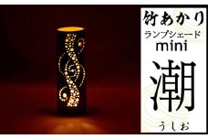 CHIKAKEN 竹あかりランプシェードmini「潮（うしお）」