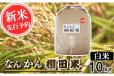 【令和7年産】なんかん棚田米 白米 10kg 精米 熊本県 南関町産 単一原料米 ヒノヒカリ 産地直送 コメ お米 ごはん