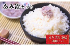 あみ漬 20個セット 《45日以内に出荷予定(土日祝除く)》 内野海産