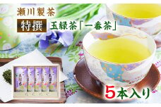 ＜特撰＞玉緑茶(たまりょくちゃ)「一番茶」 100g×5本 《60日以内に出荷予定(土日祝除く)》 熊本県 大津町産 株式会社 瀬川製茶