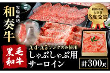厳選 くまもと黒毛和牛 しゃぶしゃぶ用 サーロイン 300g 《30日以内に出荷予定(土日祝除く)》熊本県 大津町 和牛焼肉LIEBE くまもと黒毛和牛 サーロイン ロース しゃぶしゃぶ 冷蔵 リーベ