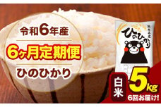 令和6年産 【6ヶ月定期便】 白米 米 ひのひかり 5kg《お申し込み月の翌月から出荷開始》熊本県 大津町 国産 熊本県産 白米 送料無料 ヒノヒカリ こめ お米