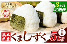 【3ヶ月定期便】白米 熊本県産 ブレンド米 くましずく 5kg 熊本県産 ふるさと納税 白米 精米 米 こめ ふるさとのうぜい コメ お米 おこめ《申込み翌月から発送》