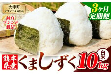 【3ヶ月定期便】白米 熊本県産 ブレンド米 くましずく 10kg 熊本県産 ふるさと納税 白米 精米 米 こめ ふるさとのうぜい コメ お米 おこめ《申込み翌月から発送》