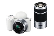【ホワイト】【台数限定】デジタル 一眼 カメラ VLOGCAM ZV-E10Y ダブルズーム レンズ キット ソニー  / カメラ ソニー 一眼 レンズ zv-e10y ZV 画像処理 かめら Sony vlog 動画 撮影 旅行 瞬間 高速 書き出し 高画質 イメージセンサー ムービー 記録 画像 4K sony Vlog 記念撮影 熊本県 菊陽町[BHBZ007]