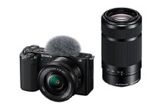【ブラック】【台数限定】デジタル 一眼 カメラ VLOGCAM ZV-E10Y ダブルズーム レンズ キット ソニー / カメラ 一眼 レンズ zv-e10y ZV 画像処理 かめら Sony vlog 動画 撮影 旅行 瞬間 高速 書き出し 高画質 イメージセンサー ムービー 記録 画像 4K sony Vlog 記念撮影 熊本県 菊陽町y [BHBZ008]