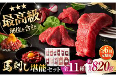 【全6回定期便】「熊本特産」フジチクオリジナル ふじ馬刺し堪能セット 3896 / ばさし 肉 馬 うま にく 熊本県 菊陽町 祝い ご褒美 おにく 馬刺【株式会社フジチク】 [BHAD082]