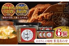 まぼろしの味噌 米麦あわせ 500g×6個セット【株式会社山内本店】 [BHAE023]