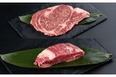 熊本県産 あか牛 ステーキ用ヒレ肉(約150g)、ロース肉 (約200g) 計約350g / 牛肉 セット 国産 熊本県産 食べ比べ【合同会社 たべたせいか】 [BHBY001]