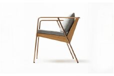 【FIL】ダイニングチェア MASS Series Dining Chair -Natural Wood & Copper Frame-　小国杉 椅子 チェア 背もたれ 肘掛 クッション インテリア 家具 木製 無垢材 受注生産 おしゃれ リビング ダイニング ギフト 熊本 阿蘇 南小国町 送料無料