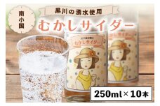 黒川温泉の湧水を使用 むかしサイダー 10本セット 250ml 10本 湧水 黒川温泉 サイダー 地サイダー ご当地 瓶 レトロ 飲料 ジュース セット ギフト 贈答用 お中元 熊本 南小国町 送料無料