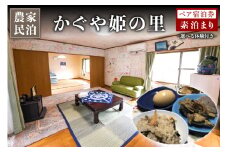 【農家民泊】～かぐや姫の里～山菜おこわ作り体験付きペア宿泊券