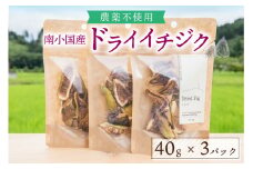 天然の地熱で旨味を凝縮！南小国産ドライイチジク (3袋セット)   40g 3袋 地熱 国産 南小国産 ドライイチジク ドライフルーツ イチジク いちじく オーガニック おやつ 持ち運び ギフト 贈答用 熊本 阿蘇 南小国町 送料無料